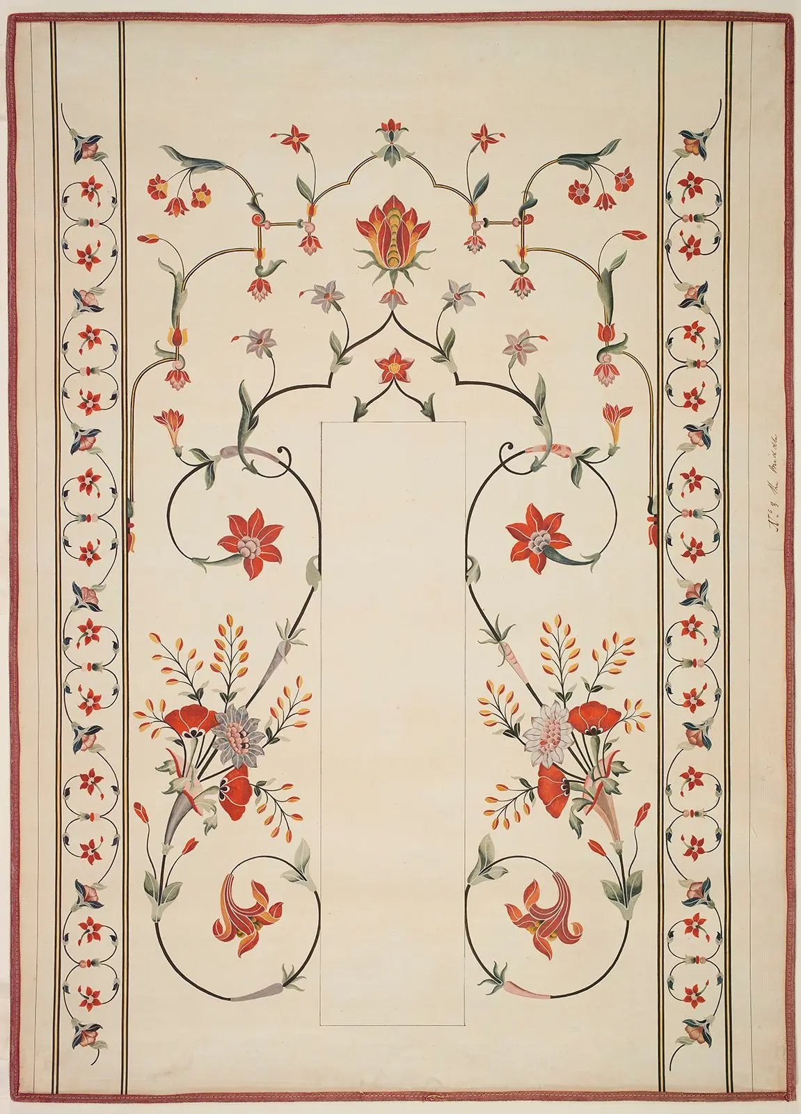 Drawing of the Tombstone of Shah Jahan by Unknown artist