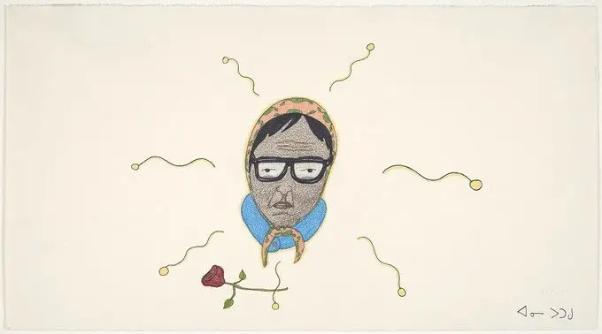 Composition (Portrait of Pitseolak) by Annie Pootoogook