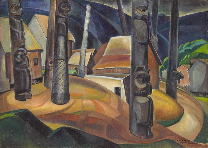 Kispiax (Kispiox) Village by Emily Carr