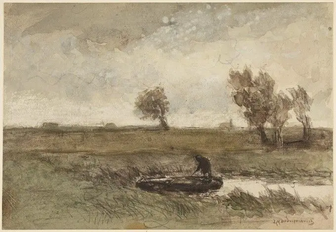 Landscape by Jan Hendrik Weissenbruch