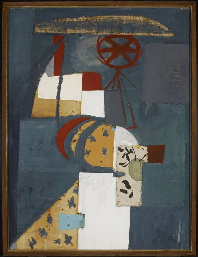 In Grey with Parasol by Robert Motherwell