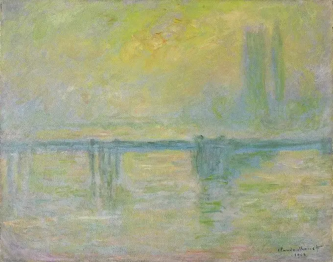 Charing Cross Bridge, brouillard by Claude Monet