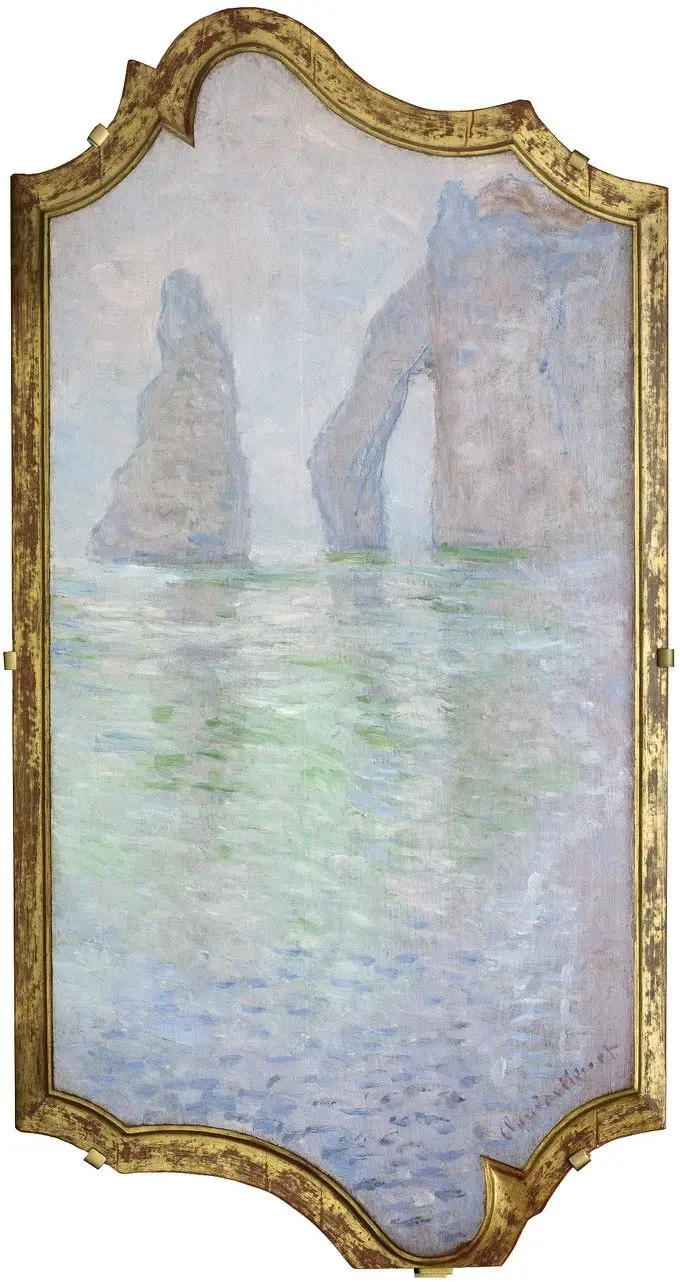 Étretat, L'Aiguille et la Porte d'Aval by Claude Monet