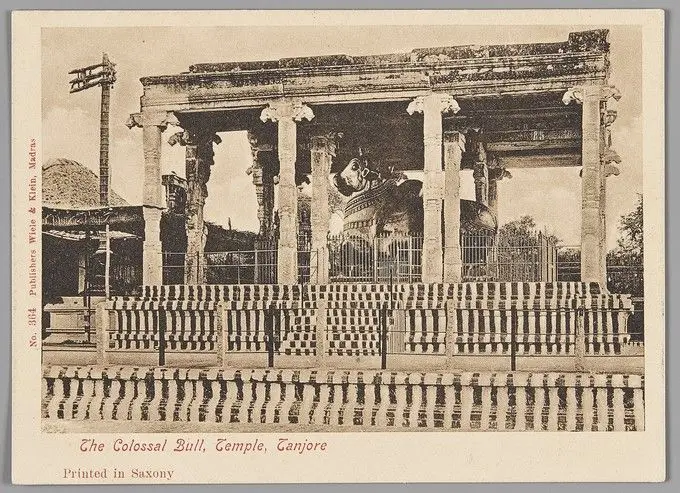 'The Colossal Bull, Temple, Tanjore' by Linnaeus Tripe