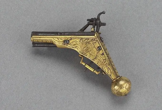 Miniature Wheel-Lock Pistol by Michel Mann