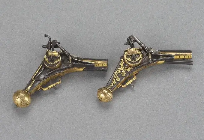Miniature Wheel-Lock Pistol by Michel Mann