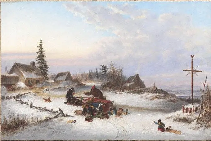 A Hazard of the Road by Cornelius Krieghoff