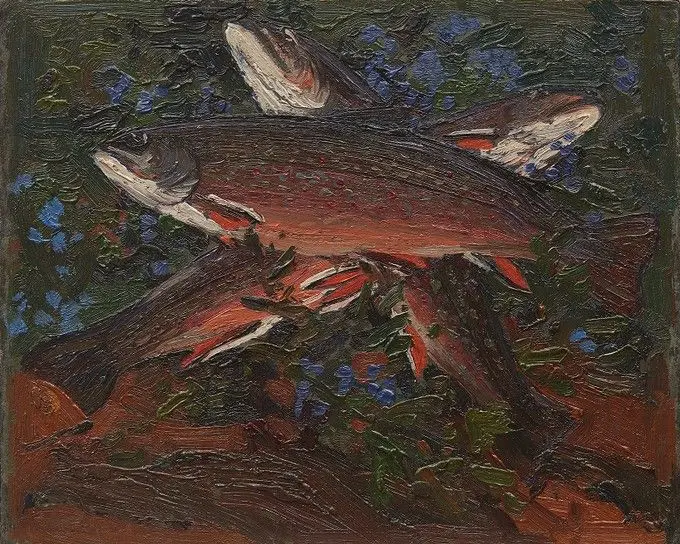 Autumn, Three Trout by Tom Thomson