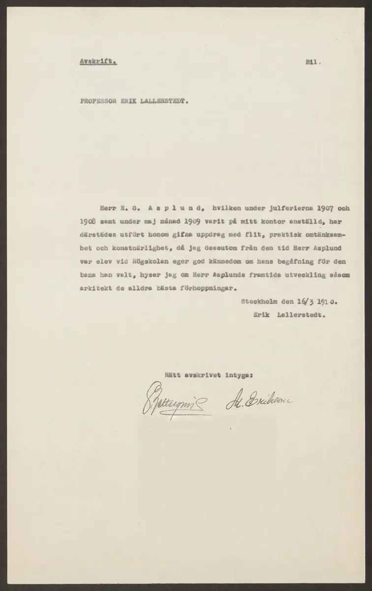 Handling, 1910 by Asplund, Gunnar