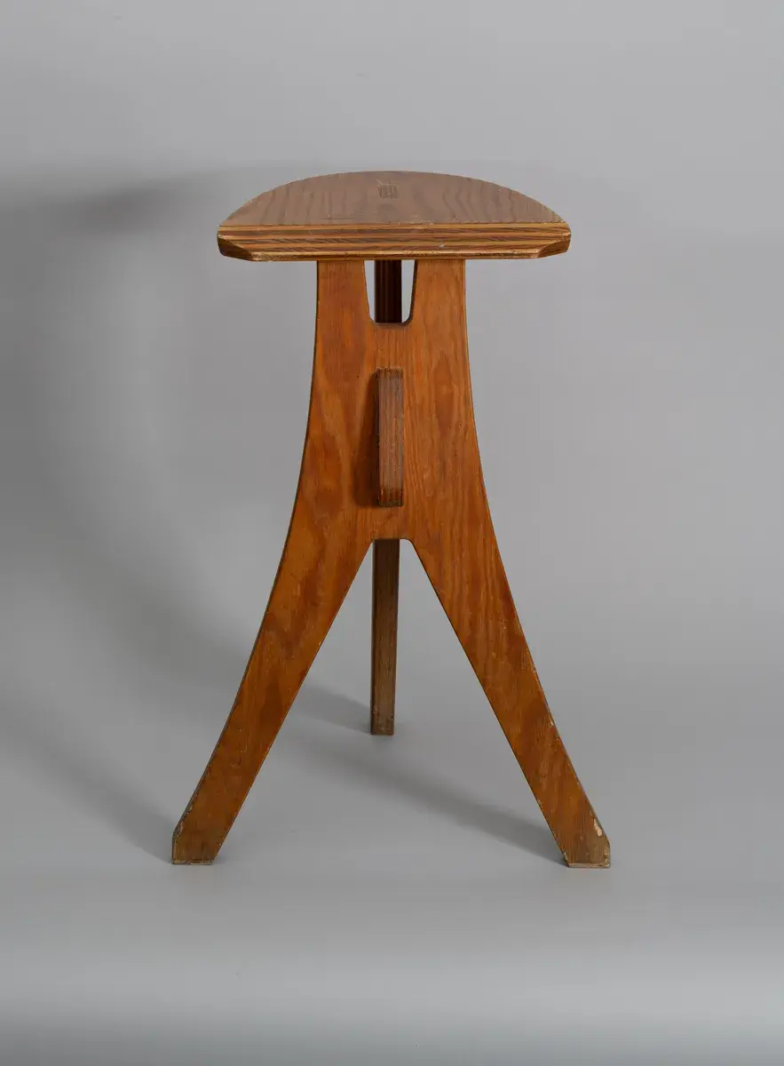 Kristoffer school. Prototype of stool. by Asmussen, Erik