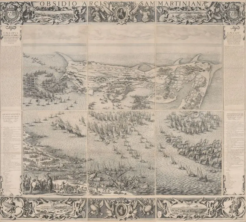 Siege of the Citadel of Saint Martin on the Isle de Ré by Jacques Callot