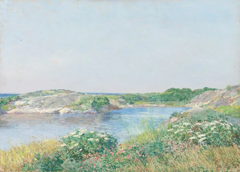 The Little Pond, Appledore by Childe Hassam