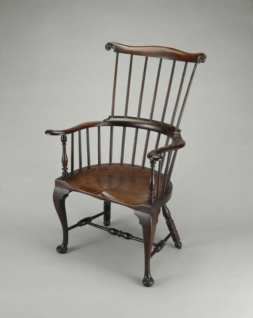High-Back Windsor Chair by Artist unknown (American, 18th century)