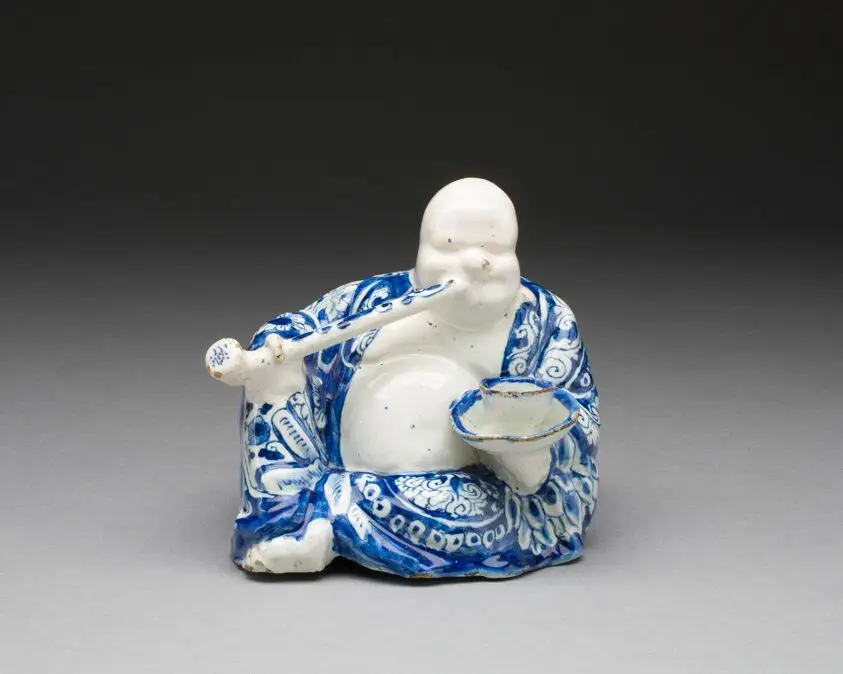 Figure of a Buddhist Monk (Budai Hoshang) by De Grieksche A (The Greek A) Factory