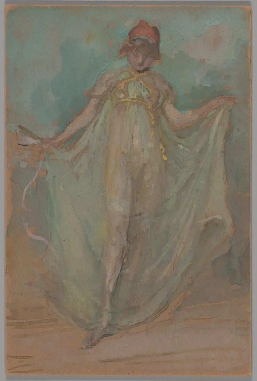 Green and Blue: The Dancer by James McNeill Whistler