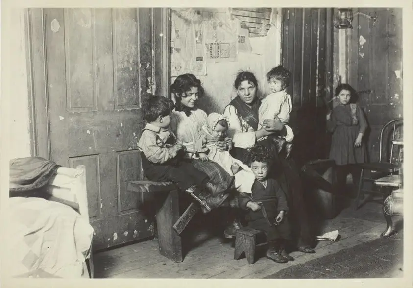 Italian Family, Chicago by Lewis Wickes Hine