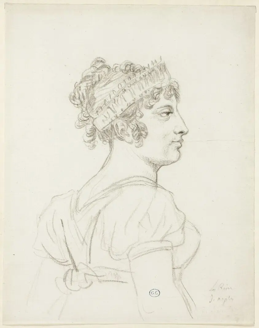 Bust of Caroline Bonaparte, Princess Murat, Queen of Naples by Jacques-Louis David
