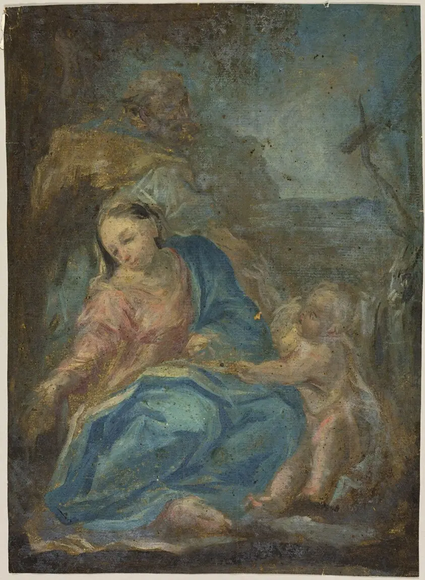 Rest on the Flight into Egypt (recto); Madonna of the Rosary (verso) by Federico Barocci