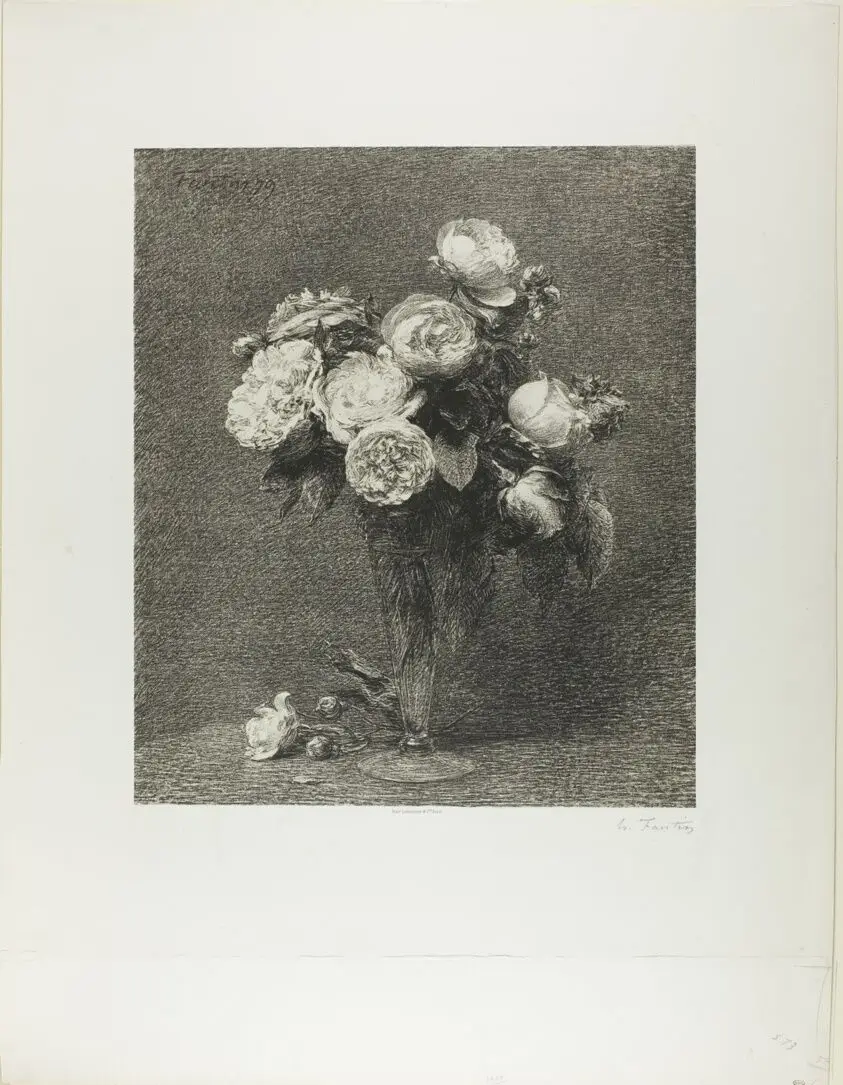 Bouquet of Roses by Henri Fantin-Latour