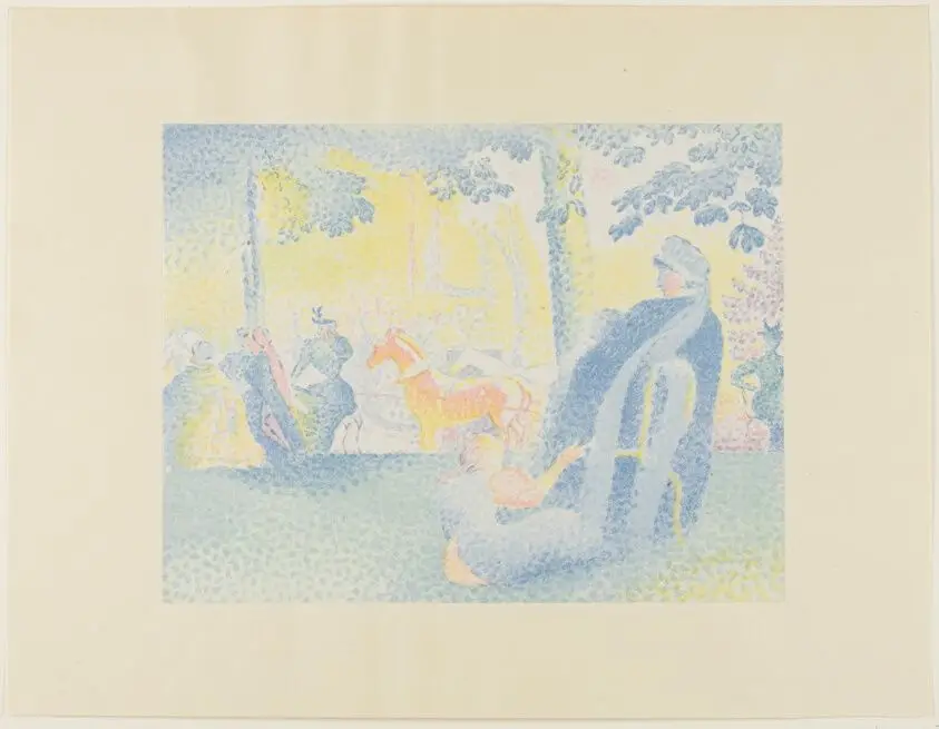 Les Champs Élysées by Henri Edmond Cross
