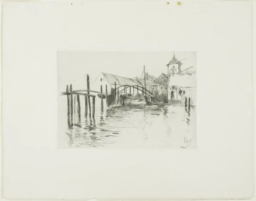 Dock at Newport by John Henry Twachtman