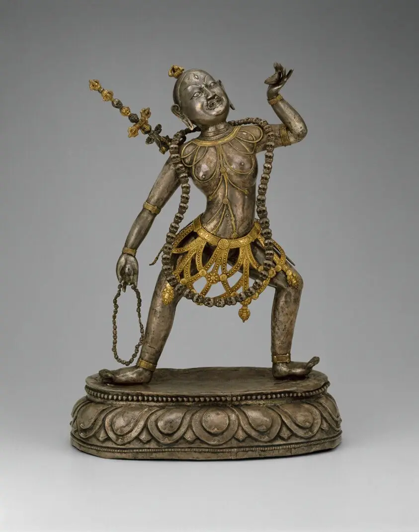 Tantric Female Enlightened Being (Vajrayogini) Holding a Skull Cup by Tibet
