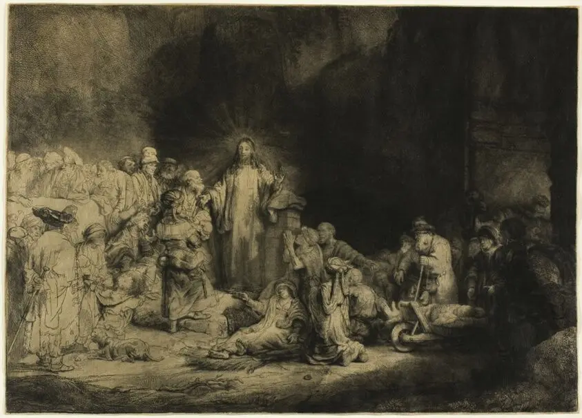 The Hundred Guilder Print by Rembrandt van Rijn
