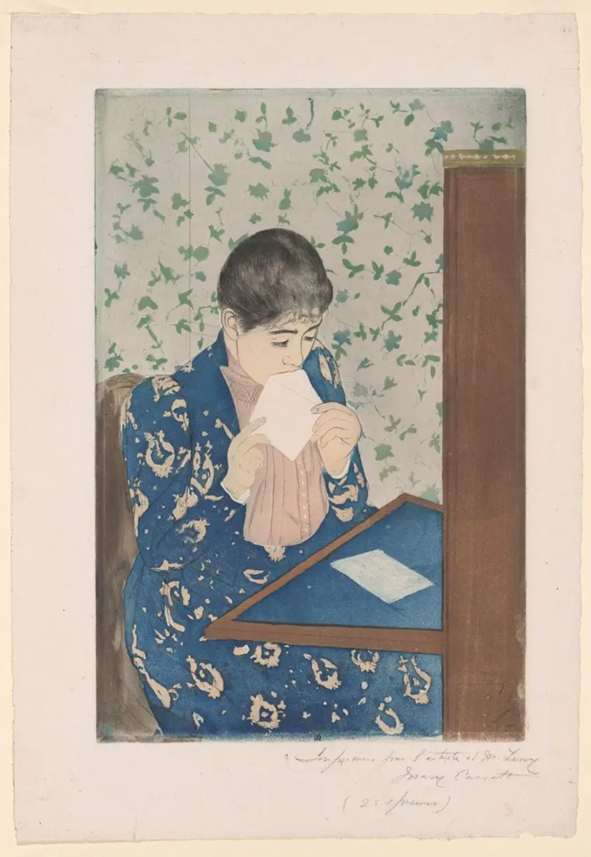 The Letter by Mary Cassatt (American, 1844-1926)