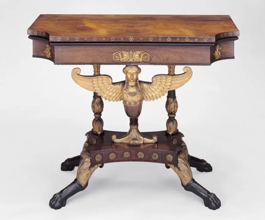 Card Table by Charles-Honoré Lannuier (American, born France, 1779–1819)