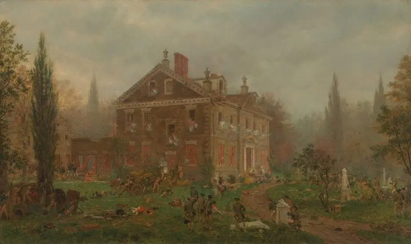 The Attack on Chew's House during the Battle of Germantown, 1777 by Edward Lamson Henry