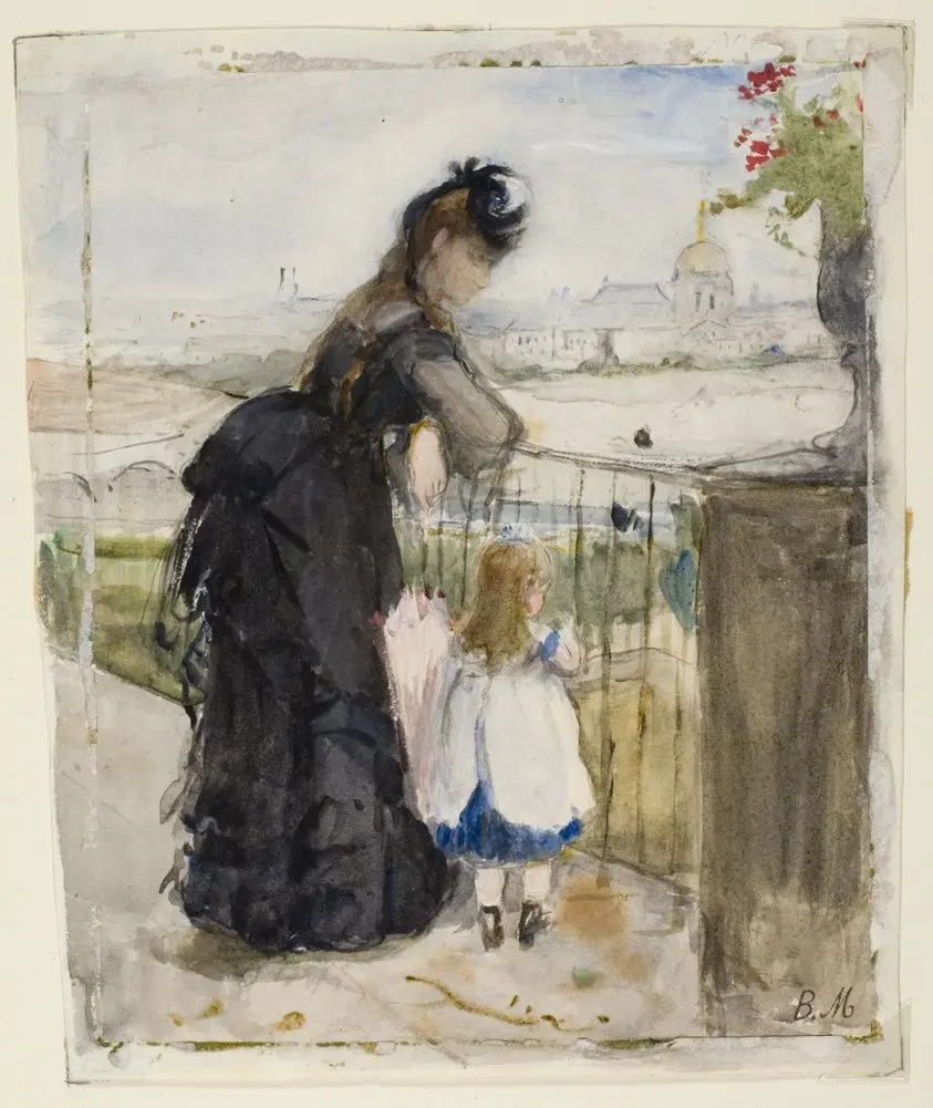 On the Balcony by Berthe Morisot