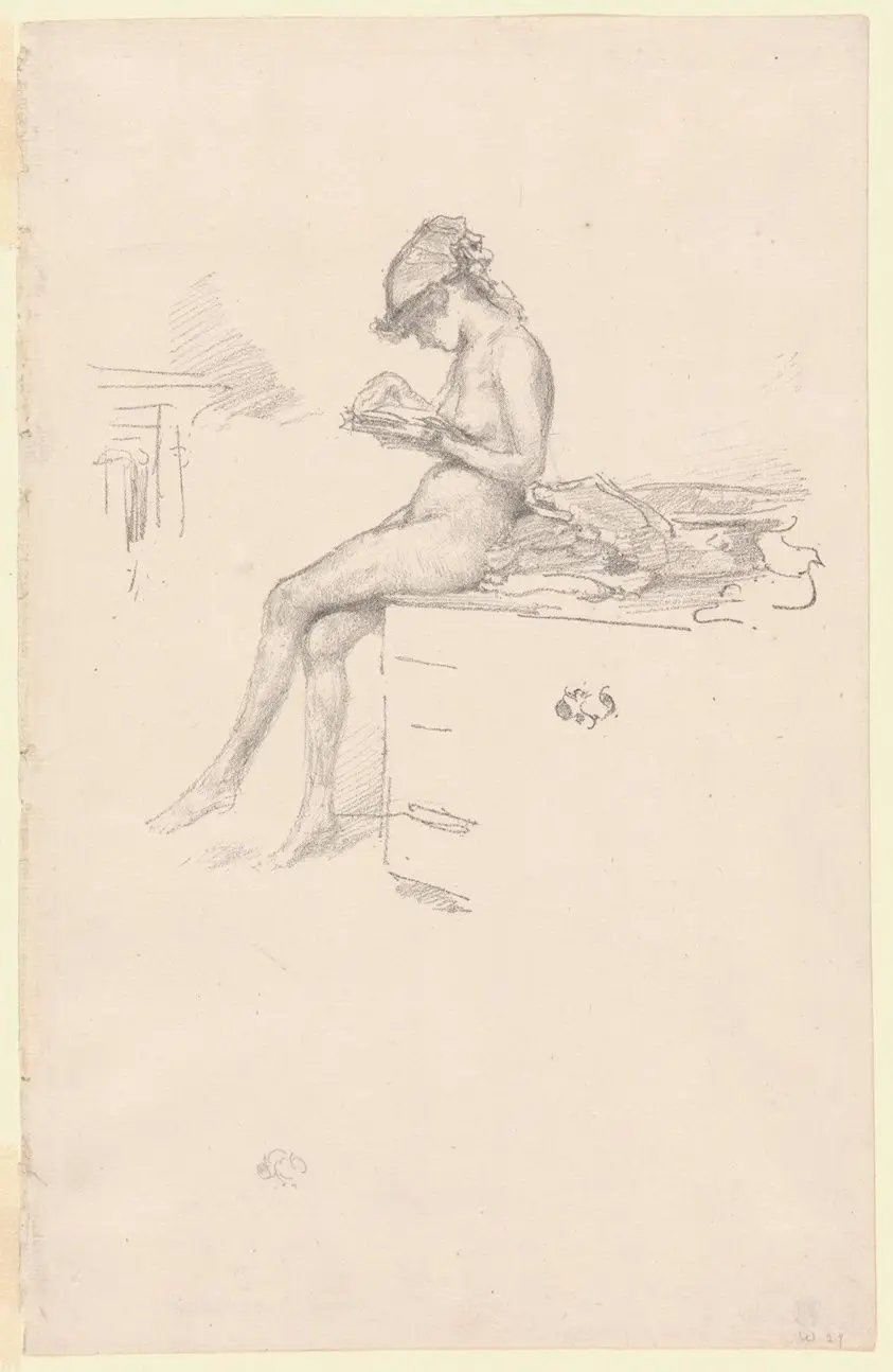 The Little Nude Model, Reading by James McNeill Whistler