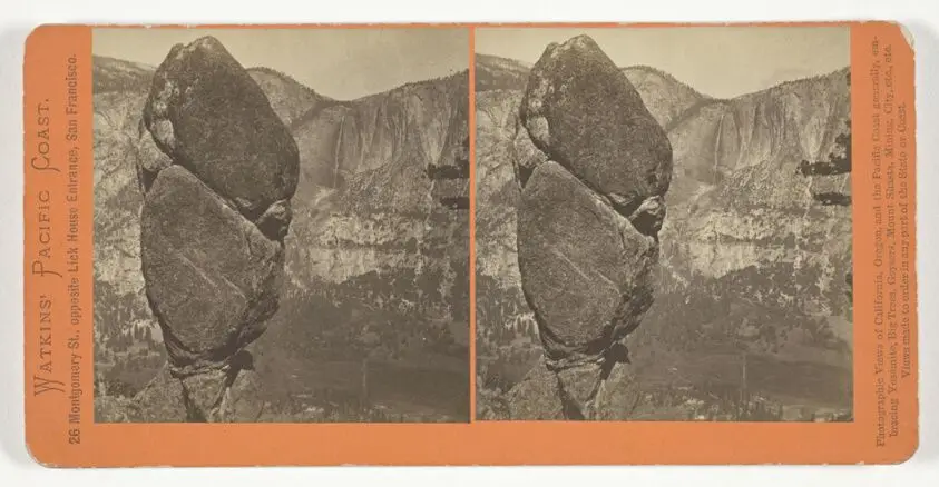 Agassiz Column from Glacier Point Trail, Yosemite, from the series "Watkins' Pacific Coast" by Carleton E. Watkins