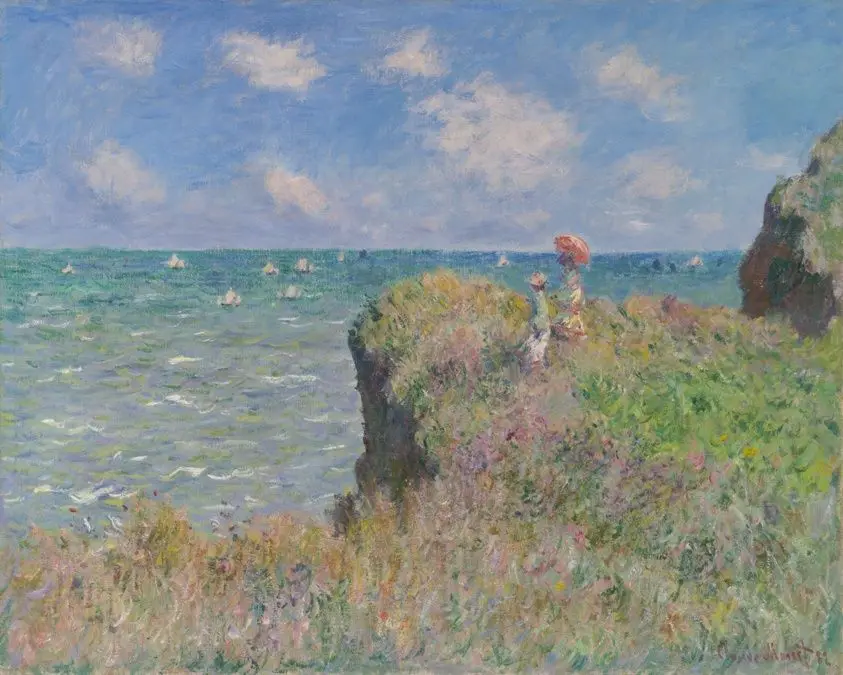 Cliff Walk at Pourville by Claude Monet