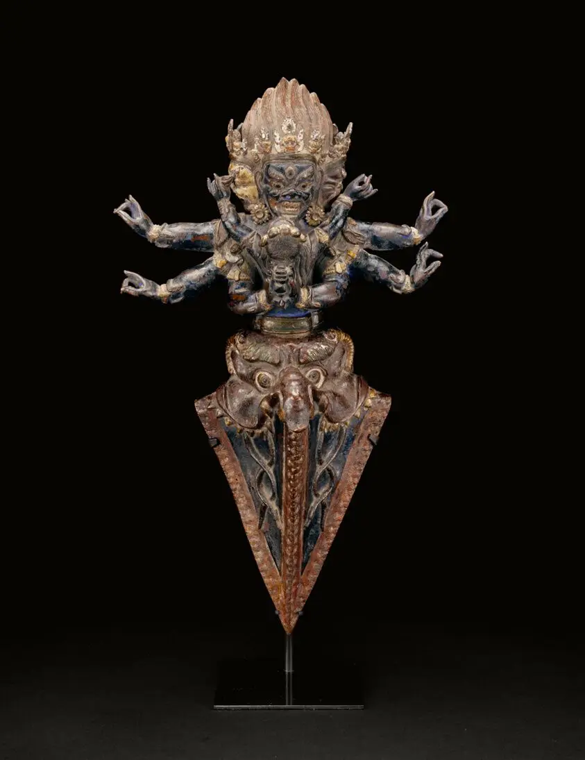 Personified Ritual Dagger (Vajrakila) in Ritual Embrace (Yab-yum) by Tibet