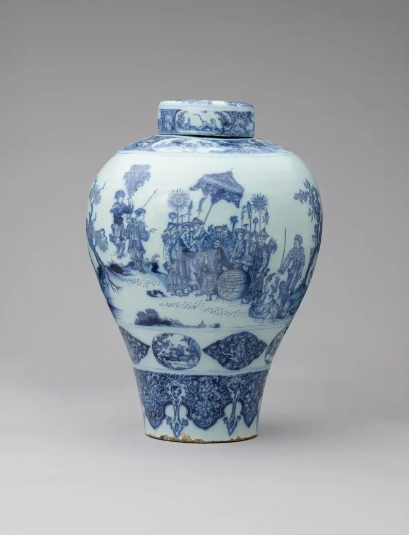 Vase with Cover by The Greek A (De Grieksche A) Factory (1658–1811)