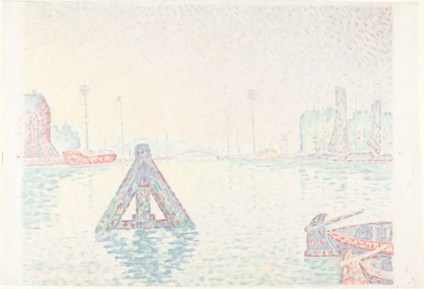 In Holland—The Buoy by Paul Signac (French, 1863-1935)