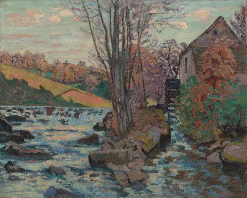 Mill of Pont Maupuit by Jean Baptiste Armand Guillaumin