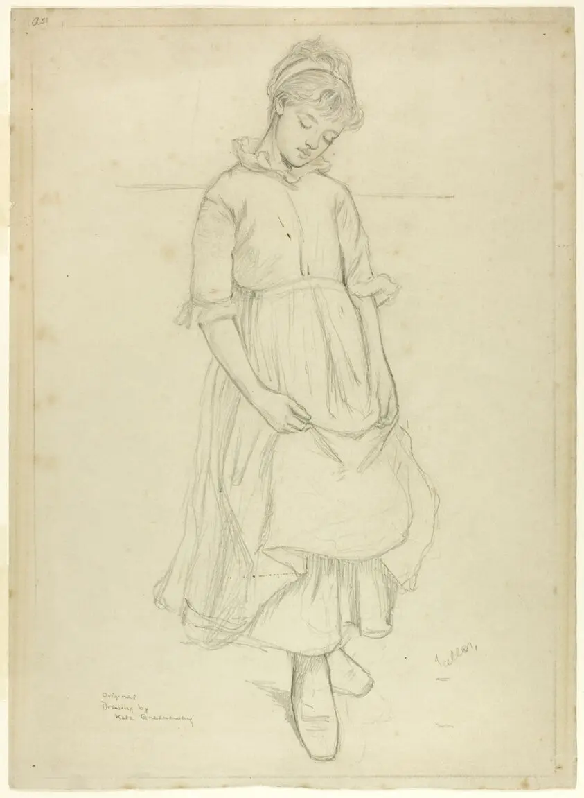 Standing Girl by Kate Greenaway