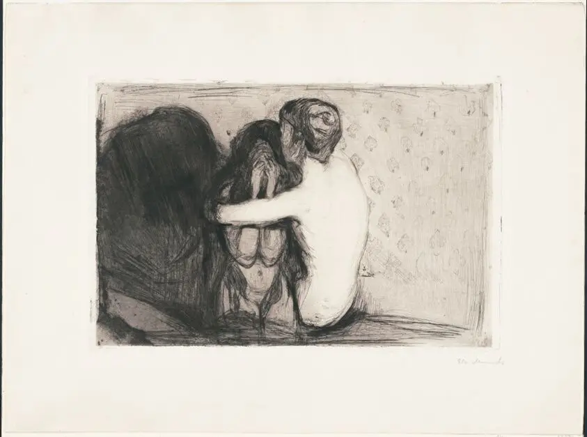 Consolation by Edvard Munch
