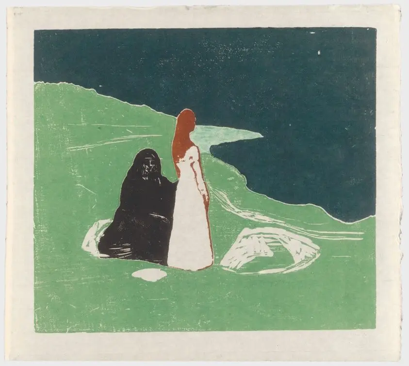 Two Women on the Shore by Edvard Munch