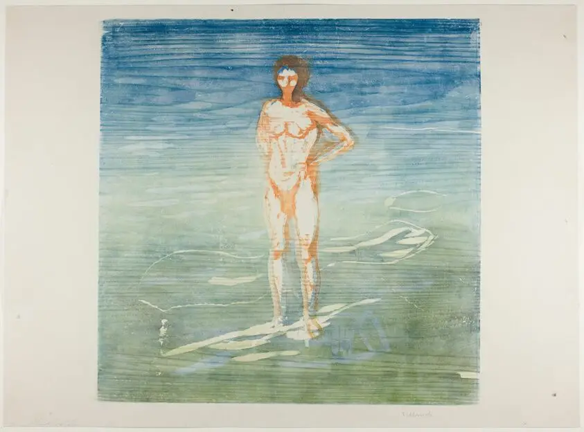 Man Bathing by Edvard Munch