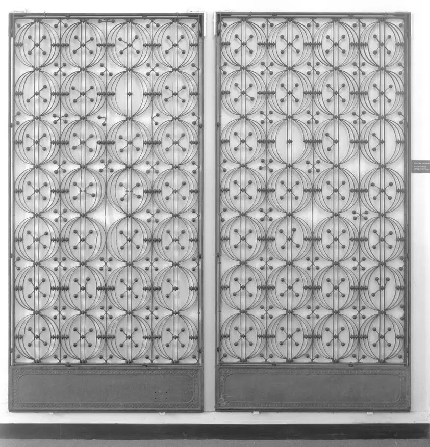 Elevator Grilles from the Chicago Stock Exchange by Adler & Sullivan, Architects