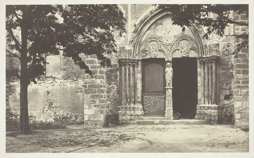 Church of Villeneuve le Comte, Seine-et-Marne (Eglise de Villeneuve le Comte, Seine-et-Marne) by Charles Marville
