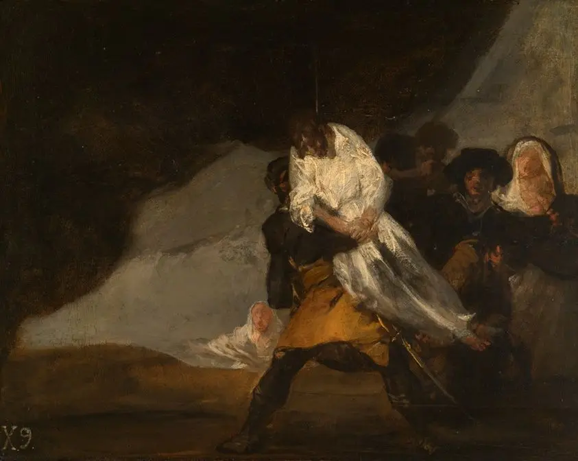 The Hanged Monk by Francisco José de Goya y Lucientes