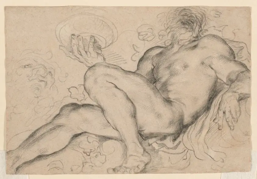 Study for Bacchus or Silenus by Domenico Maria Canuti