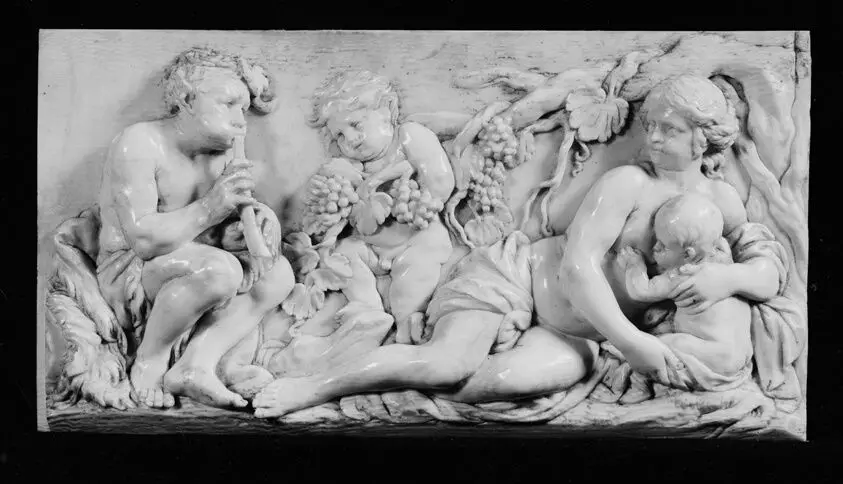 Bacchic Scene by Flemish