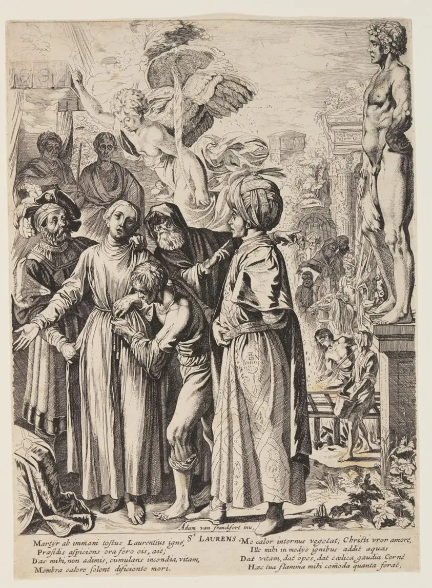 The Martyrdom of St. Lawrence by Pieter Claesz. Soutman (Dutch, c. 1580–1657)