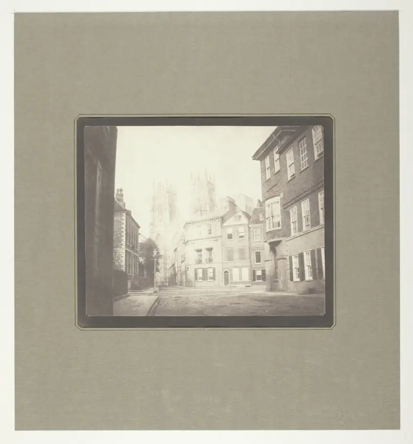 "A Scene in York" - York Minster from Lop Lane by William Henry Fox Talbot