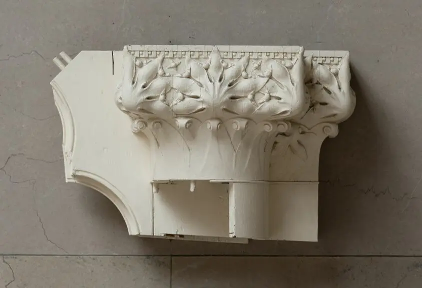 Auditorium Building: Column Capital and Portion of a Frieze by Adler & Sullivan, architects; American, 1883-1895